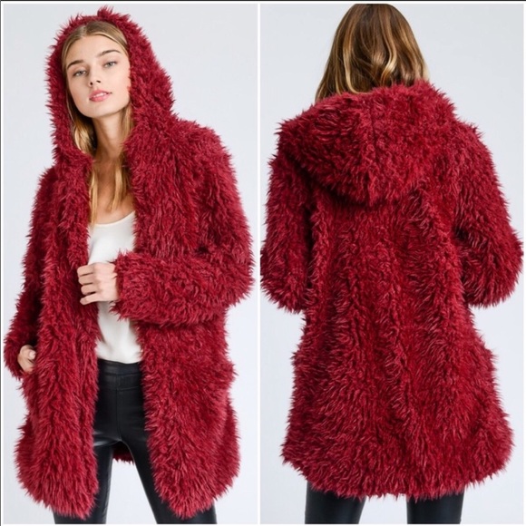 Last One⚡️Red Shaggy Coat - Picture 6 of 6